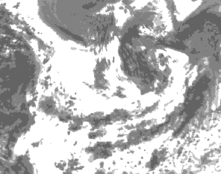 GDPS total cloud 228 hour forecast chart for Canada based on 2025/06/28 0000Z data