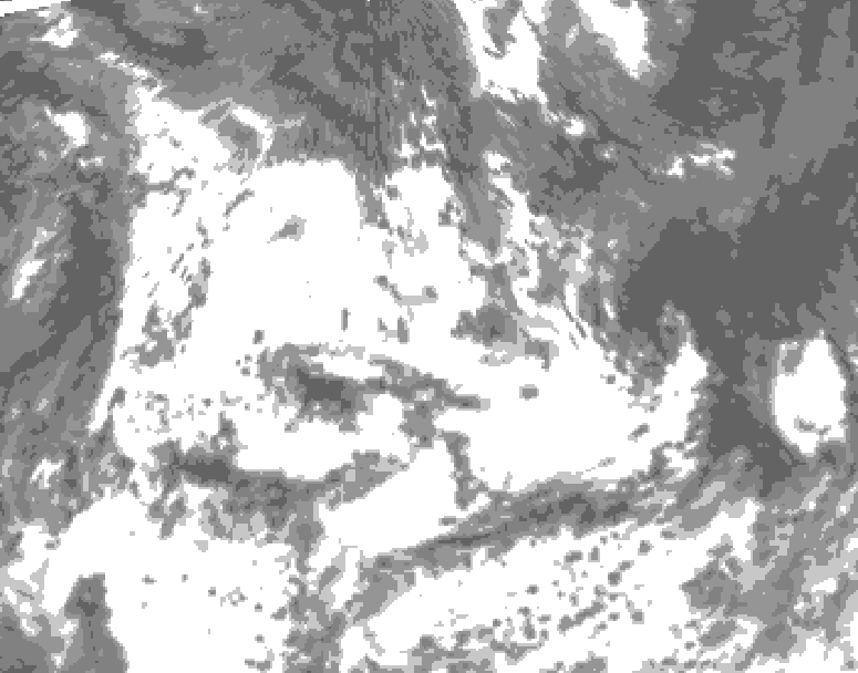 GDPS total cloud 204 hour forecast chart for Canada based on 2025/06/28 1200Z data