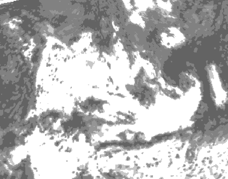 GDPS total cloud 216 hour forecast chart for Canada based on 2025/06/28 1200Z data