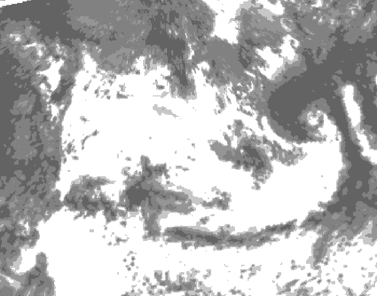 GDPS total cloud 222 hour forecast chart for Canada based on 2025/06/28 1200Z data