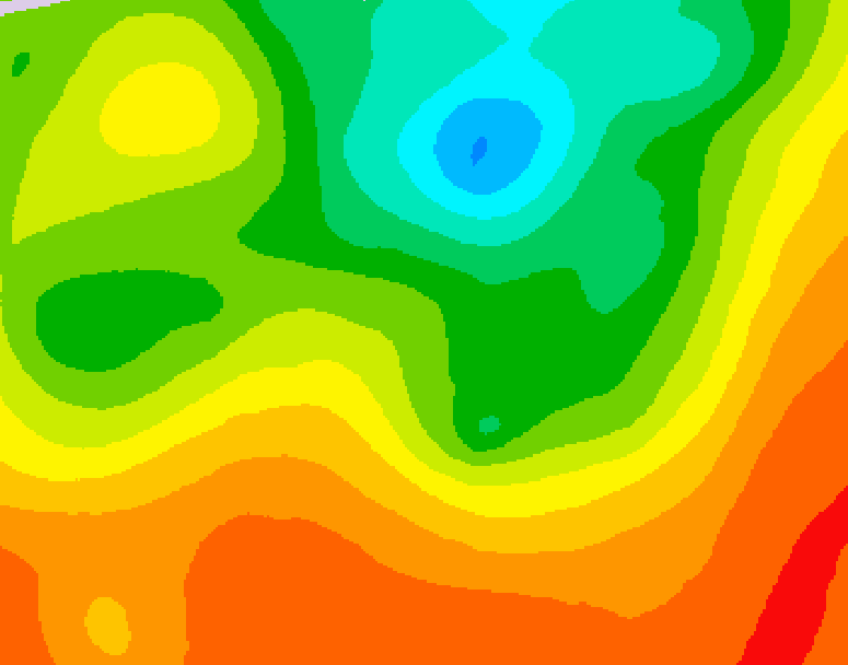GDPS 500 millibar geopotential height 090 hour forecast chart for Canada based on 2025/06/29 0000Z data