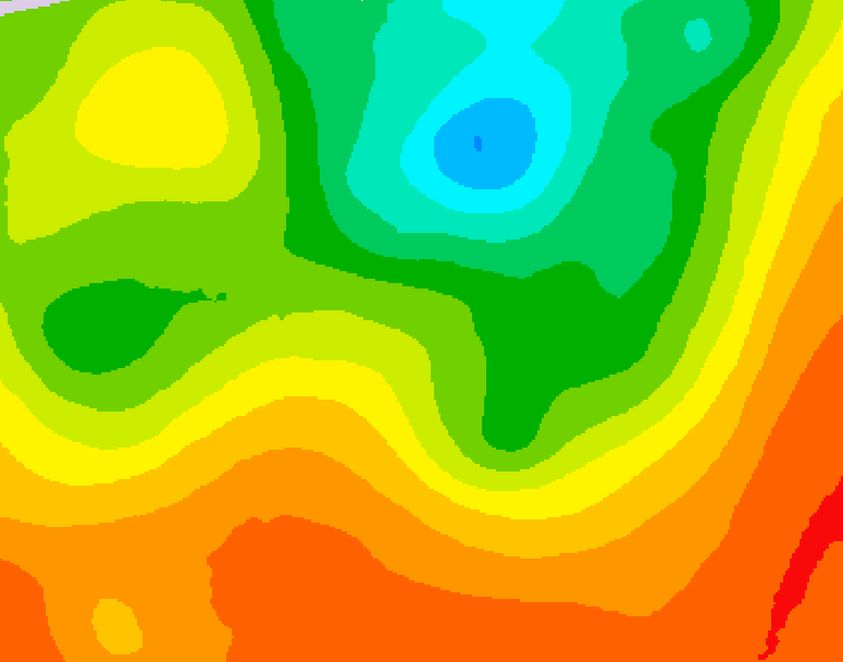 GDPS 500 millibar geopotential height 096 hour forecast chart for Canada based on 2025/06/29 0000Z data