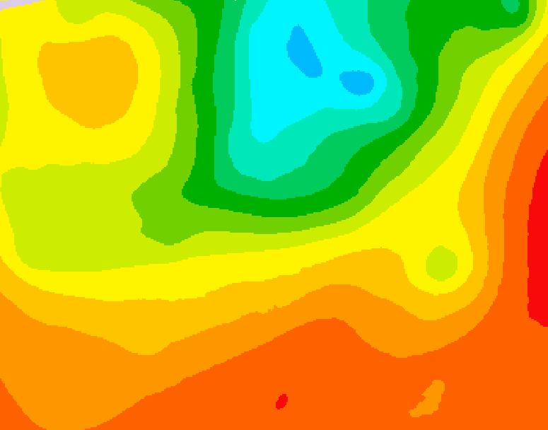 GDPS 500 millibar geopotential height 156 hour forecast chart for Canada based on 2025/06/29 0000Z data