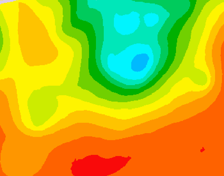 GDPS 500 millibar geopotential height 186 hour forecast chart for Canada based on 2025/06/29 0000Z data