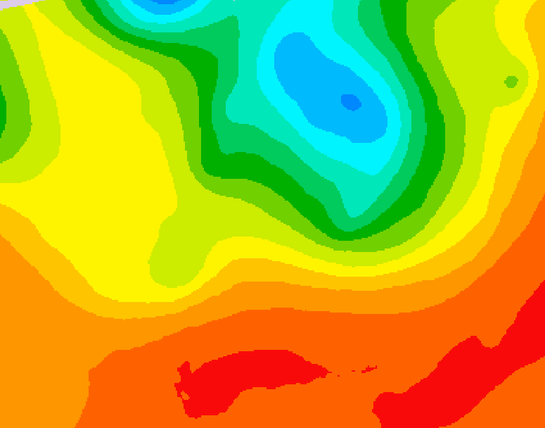 GDPS 500 millibar geopotential height 216 hour forecast chart for Canada based on 2025/06/29 0000Z data