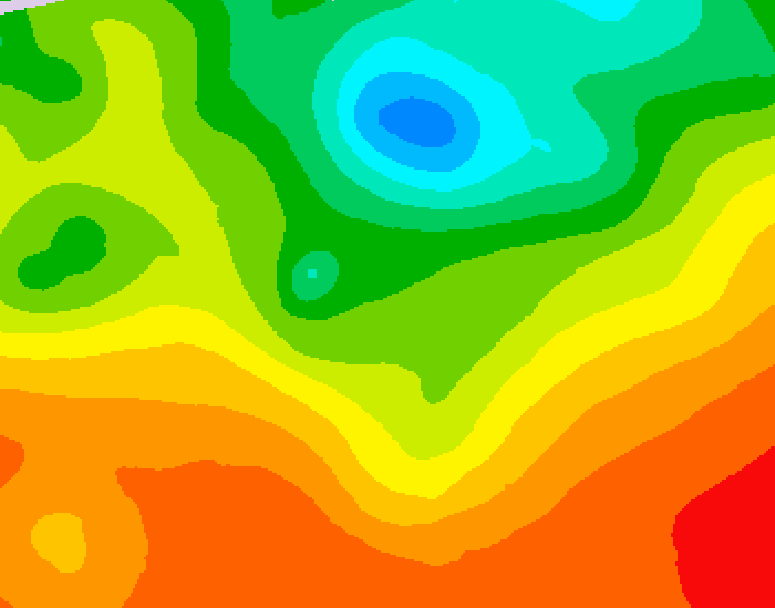 GDPS 500 millibar geopotential height 036 hour forecast chart for Canada based on 2025/06/29 1200Z data