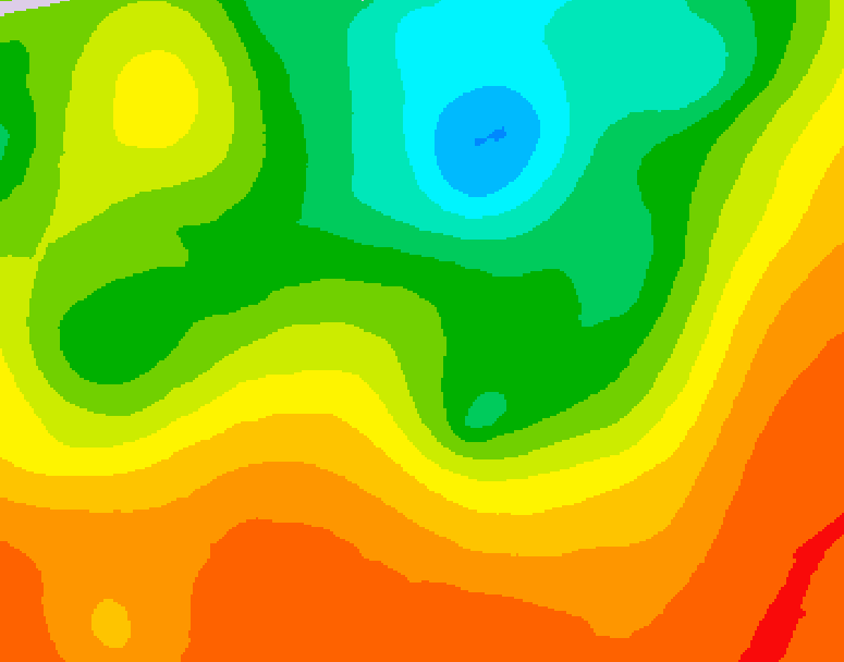 GDPS 500 millibar geopotential height 078 hour forecast chart for Canada based on 2025/06/29 1200Z data