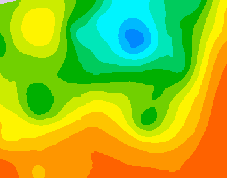 GDPS 500 millibar geopotential height 096 hour forecast chart for Canada based on 2025/06/29 1200Z data