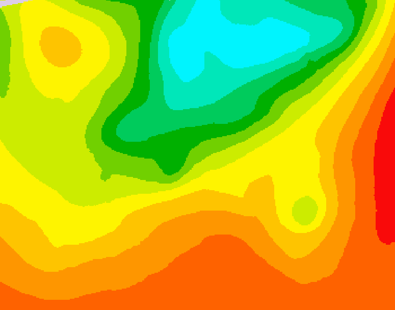 GDPS 500 millibar geopotential height 132 hour forecast chart for Canada based on 2025/06/29 1200Z data
