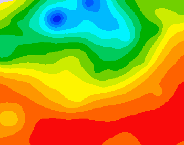 GDPS 500 millibar geopotential height 222 hour forecast chart for Canada based on 2025/06/29 1200Z data