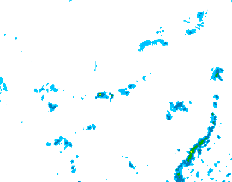 GDPS precipitation 132 hour forecast chart for Canada based on 2025/06/29 0000Z data