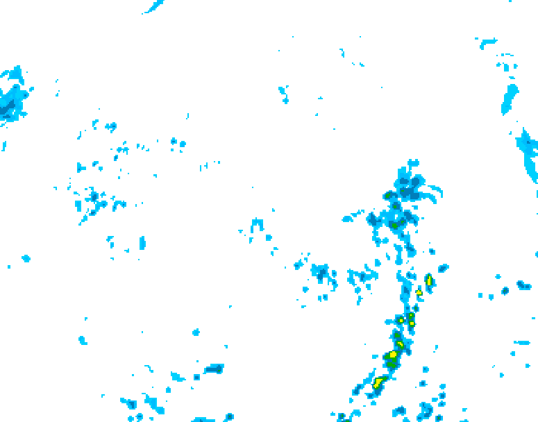 GDPS precipitation 060 hour forecast chart for Canada based on 2025/06/29 1200Z data