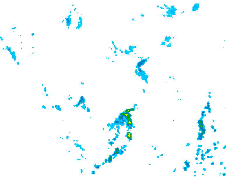 GDPS precipitation 156 hour forecast chart for Canada based on 2025/06/29 1200Z data