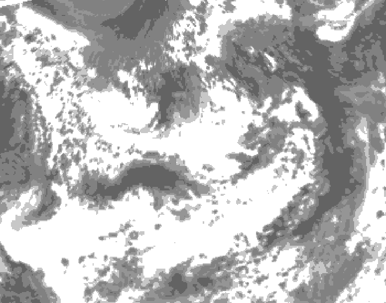 GDPS total cloud 216 hour forecast chart for Canada based on 2025/06/29 0000Z data