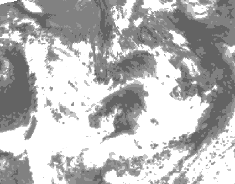 GDPS total cloud 234 hour forecast chart for Canada based on 2025/06/29 0000Z data