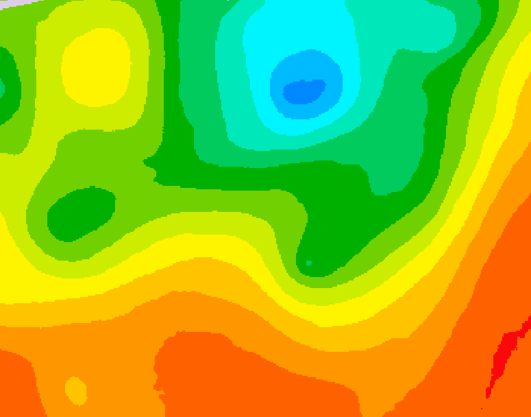 GDPS 500 millibar geopotential height 072 hour forecast chart for Canada based on 2025/06/30 0000Z data
