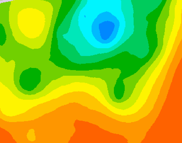 GDPS 500 millibar geopotential height 084 hour forecast chart for Canada based on 2025/06/30 0000Z data