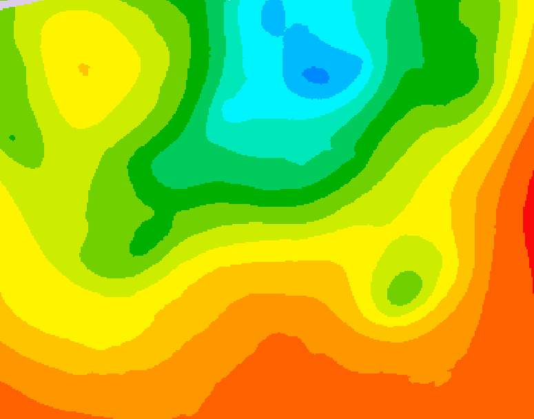 GDPS 500 millibar geopotential height 108 hour forecast chart for Canada based on 2025/06/30 0000Z data