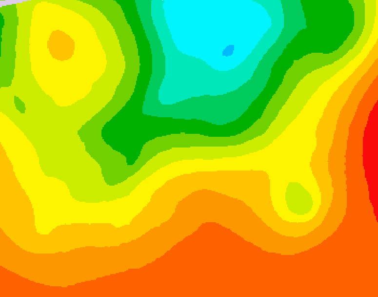 GDPS 500 millibar geopotential height 120 hour forecast chart for Canada based on 2025/06/30 0000Z data