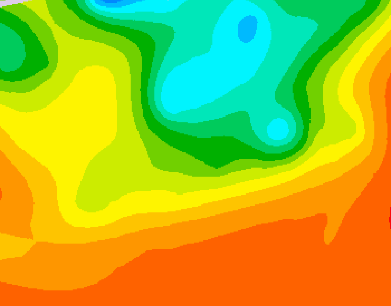 GDPS 500 millibar geopotential height 180 hour forecast chart for Canada based on 2025/06/30 0000Z data