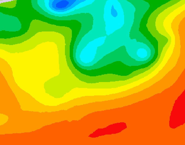 GDPS 500 millibar geopotential height 192 hour forecast chart for Canada based on 2025/06/30 0000Z data