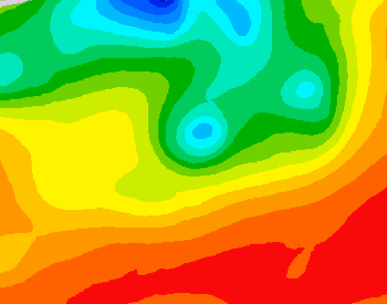 GDPS 500 millibar geopotential height 210 hour forecast chart for Canada based on 2025/06/30 0000Z data
