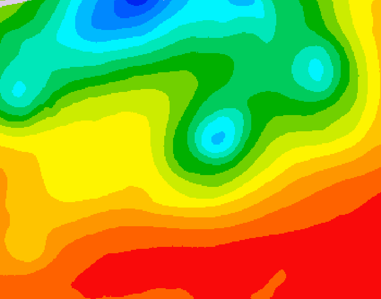 GDPS 500 millibar geopotential height 228 hour forecast chart for Canada based on 2025/06/30 0000Z data