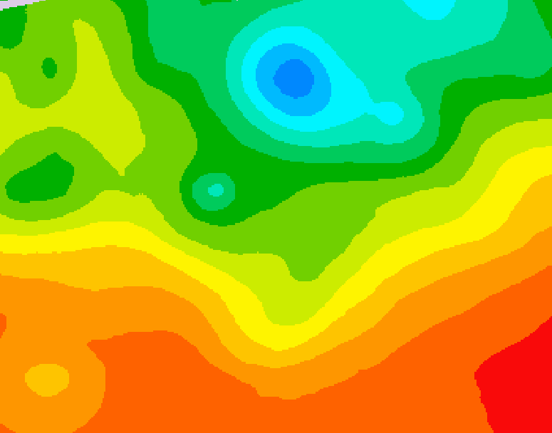 GDPS 500 millibar geopotential height 006 hour forecast chart for Canada based on 2025/06/30 1200Z data