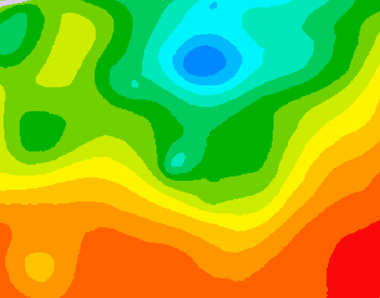 GDPS 500 millibar geopotential height 030 hour forecast chart for Canada based on 2025/06/30 1200Z data