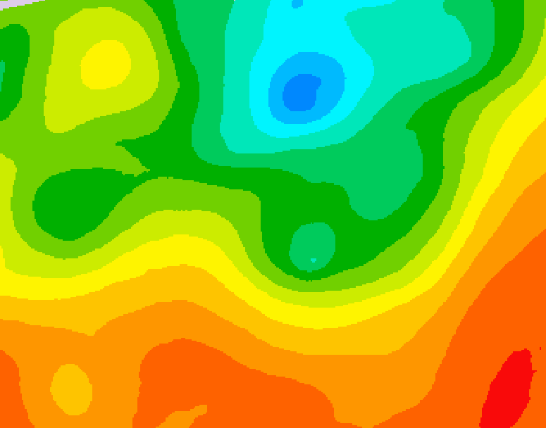 GDPS 500 millibar geopotential height 048 hour forecast chart for Canada based on 2025/06/30 1200Z data