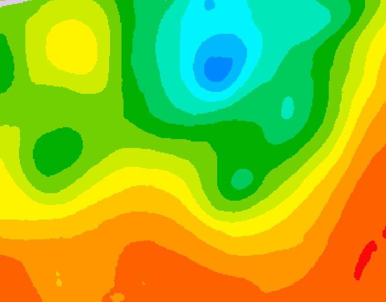GDPS 500 millibar geopotential height 060 hour forecast chart for Canada based on 2025/06/30 1200Z data