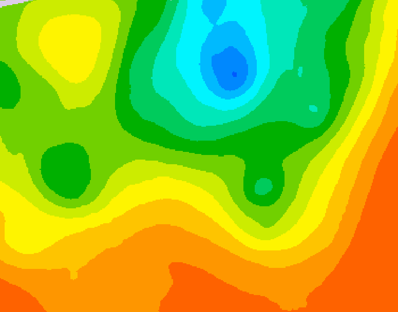 GDPS 500 millibar geopotential height 072 hour forecast chart for Canada based on 2025/06/30 1200Z data