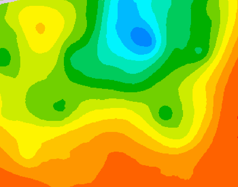 GDPS 500 millibar geopotential height 084 hour forecast chart for Canada based on 2025/06/30 1200Z data