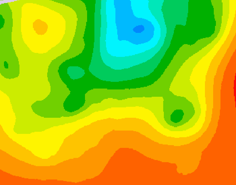 GDPS 500 millibar geopotential height 096 hour forecast chart for Canada based on 2025/06/30 1200Z data