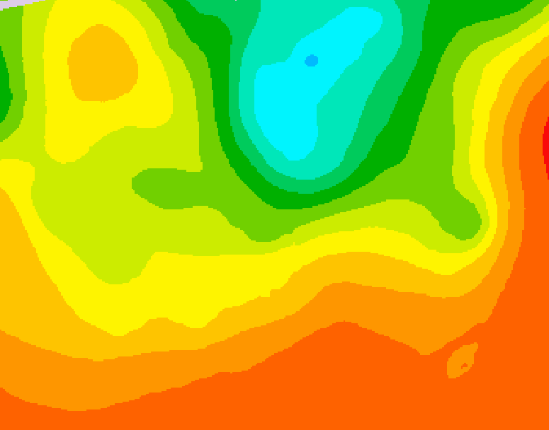 GDPS 500 millibar geopotential height 120 hour forecast chart for Canada based on 2025/06/30 1200Z data