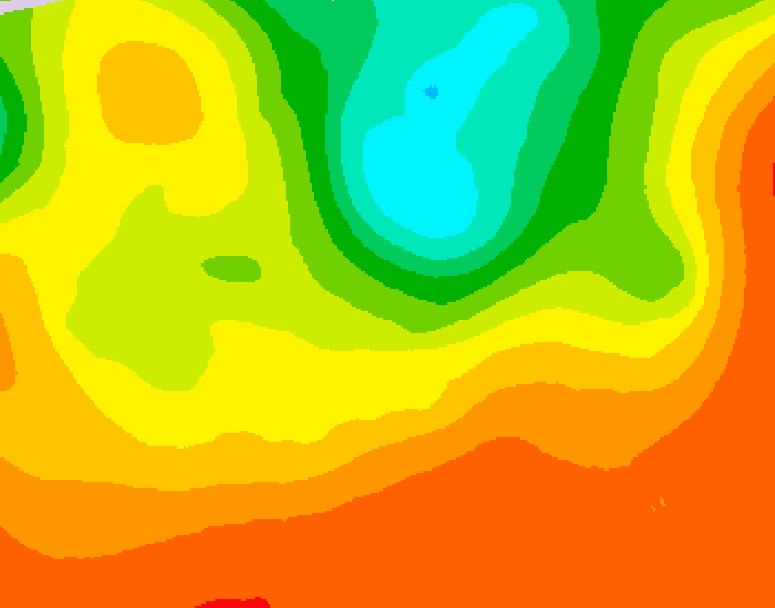 GDPS 500 millibar geopotential height 126 hour forecast chart for Canada based on 2025/06/30 1200Z data