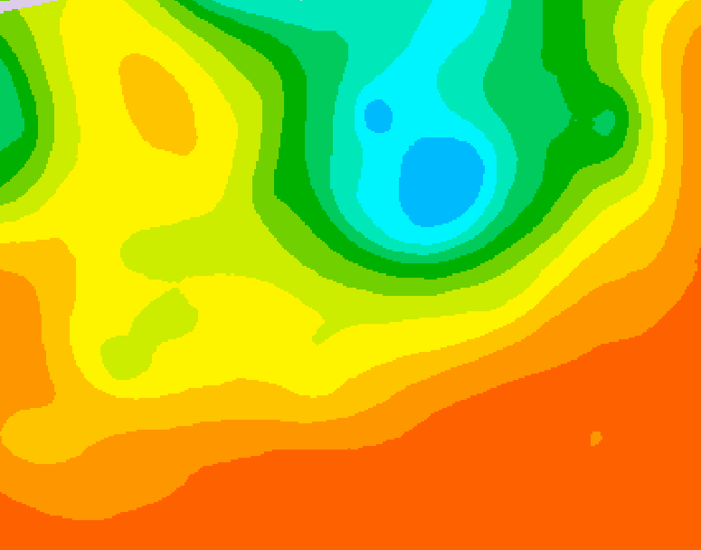 GDPS 500 millibar geopotential height 144 hour forecast chart for Canada based on 2025/06/30 1200Z data