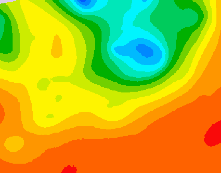 GDPS 500 millibar geopotential height 156 hour forecast chart for Canada based on 2025/06/30 1200Z data