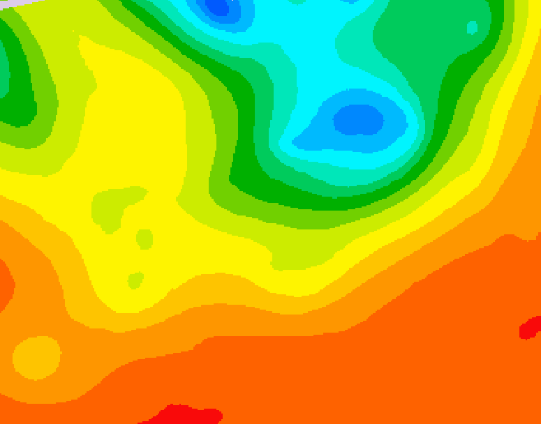 GDPS 500 millibar geopotential height 162 hour forecast chart for Canada based on 2025/06/30 1200Z data