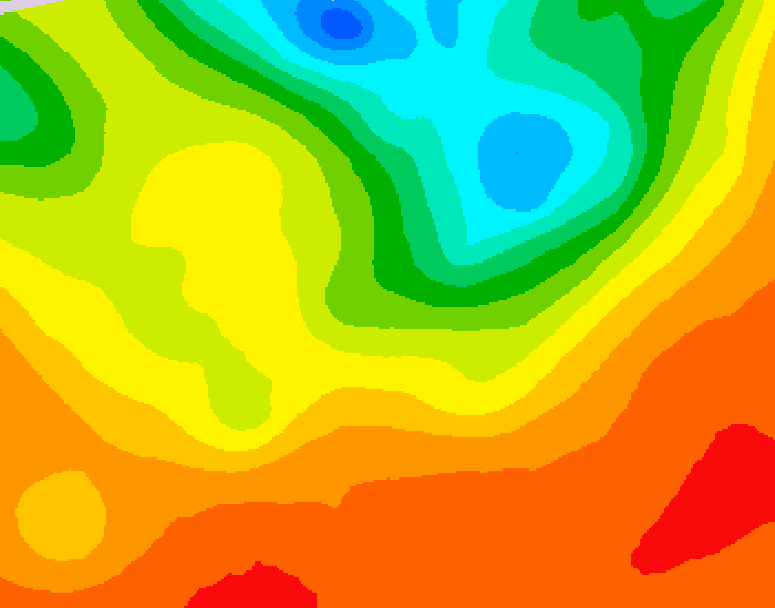GDPS 500 millibar geopotential height 174 hour forecast chart for Canada based on 2025/06/30 1200Z data