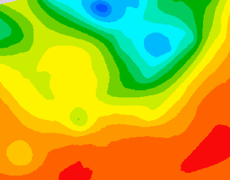 GDPS 500 millibar geopotential height 180 hour forecast chart for Canada based on 2025/06/30 1200Z data