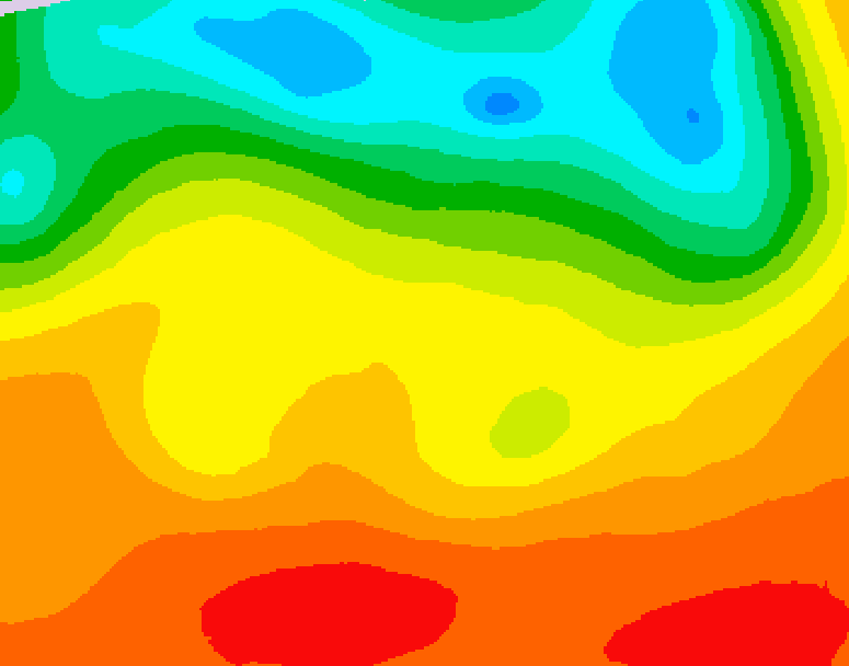 GDPS 500 millibar geopotential height 240 hour forecast chart for Canada based on 2025/06/30 1200Z data