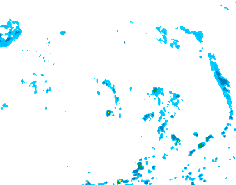 GDPS precipitation 018 hour forecast chart for Canada based on 2025/06/30 1200Z data