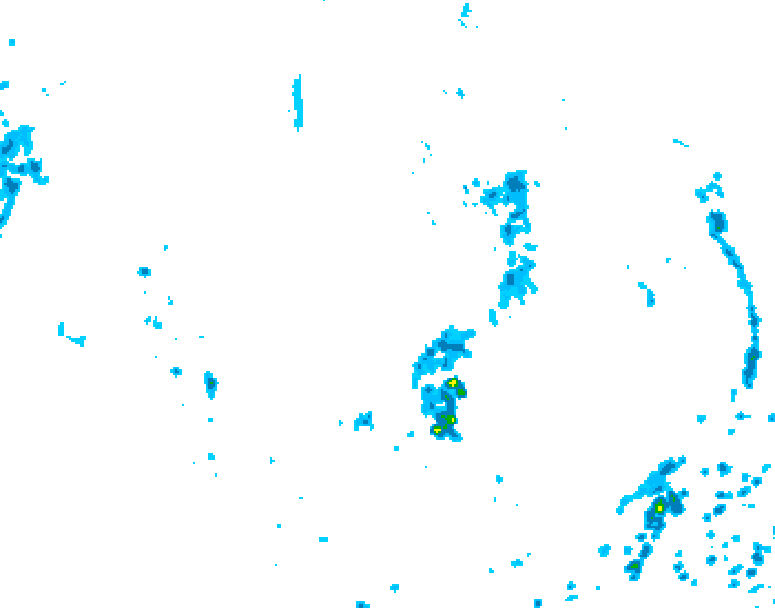GDPS precipitation 126 hour forecast chart for Canada based on 2025/06/30 1200Z data