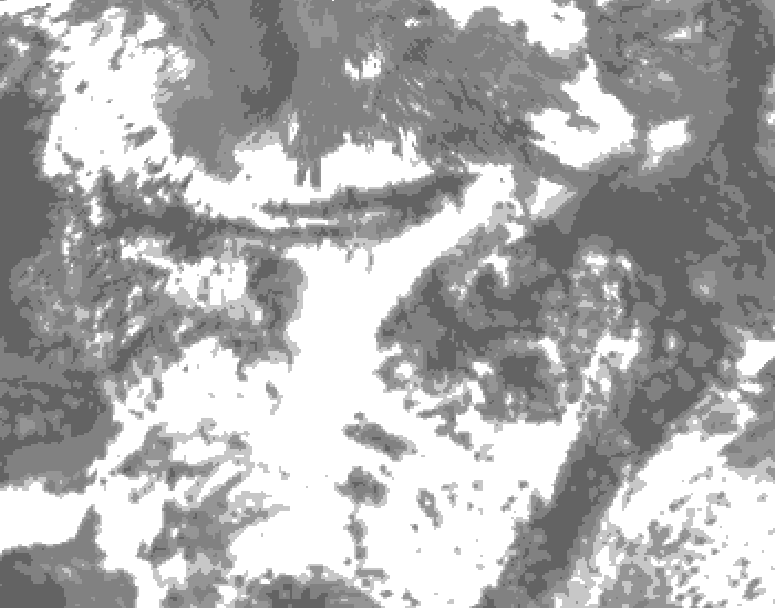 GDPS total cloud 048 hour forecast chart for Canada based on 2025/06/30 1200Z data