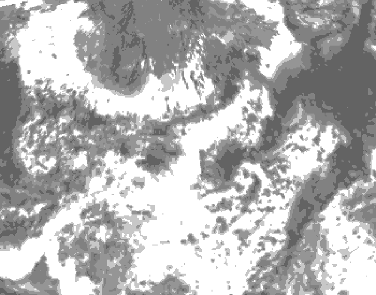GDPS total cloud 060 hour forecast chart for Canada based on 2025/06/30 1200Z data