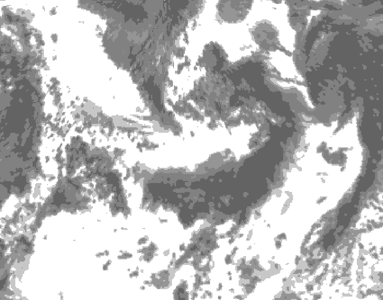 GDPS total cloud 138 hour forecast chart for Canada based on 2025/06/30 1200Z data