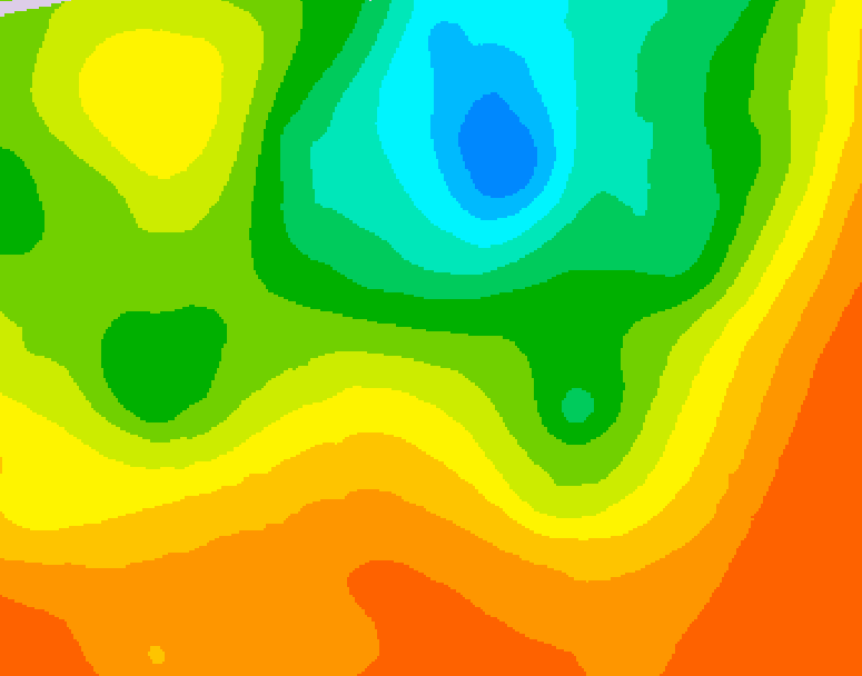 GDPS 500 millibar geopotential height 060 hour forecast chart for Canada based on 2025/07/01 0000Z data