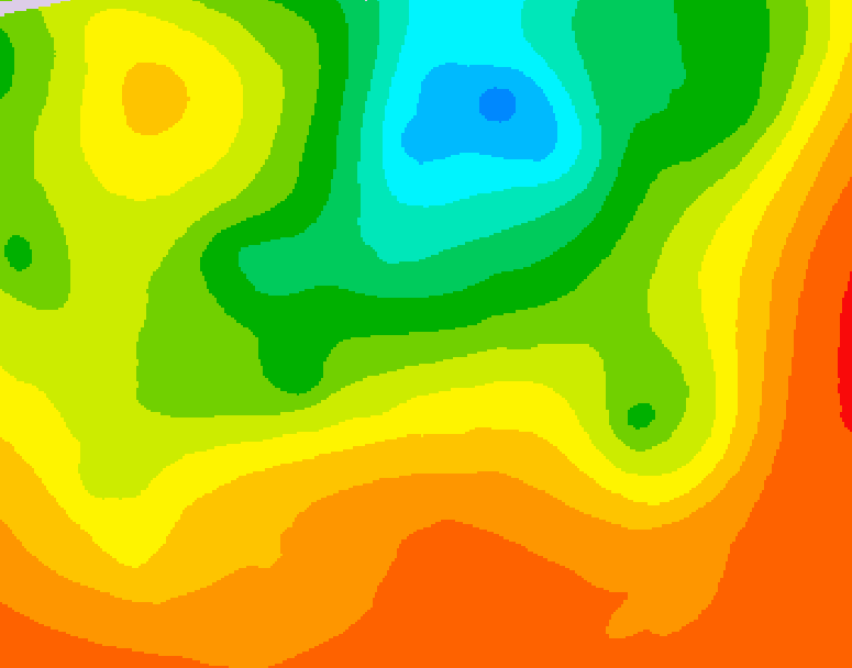 GDPS 500 millibar geopotential height 084 hour forecast chart for Canada based on 2025/07/01 0000Z data