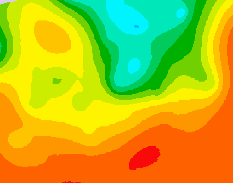 GDPS 500 millibar geopotential height 120 hour forecast chart for Canada based on 2025/07/01 0000Z data